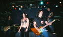 MC Claycie with the band