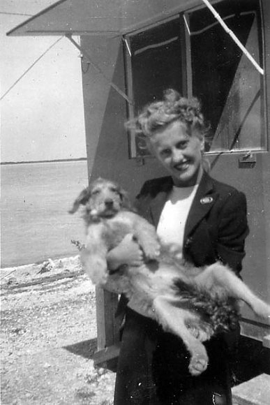 Helen & Duchess - Boca Chica, Fla. - 1946