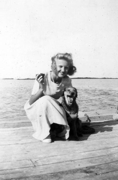 Helen & Duchess - Boca Chica, Fla. - 1946