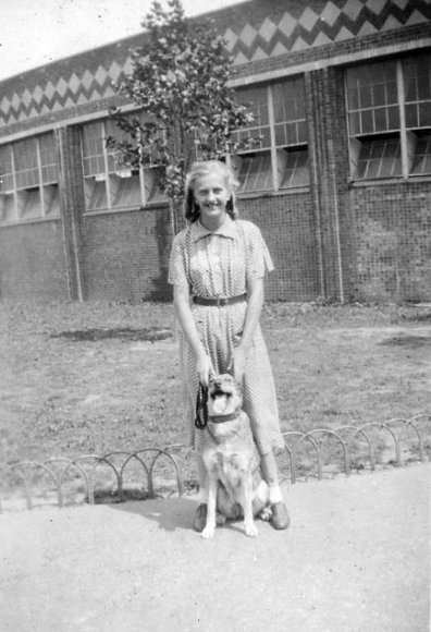 Helen Johnson & Princess - Sunset Park - 1937
