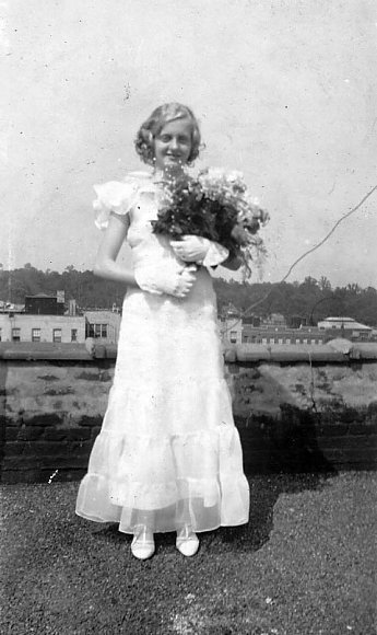 Helen Johnson - Roof of 849 42 St. - 1935