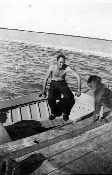 Ned & Duchess - Boca Chica, Fla. - 1946