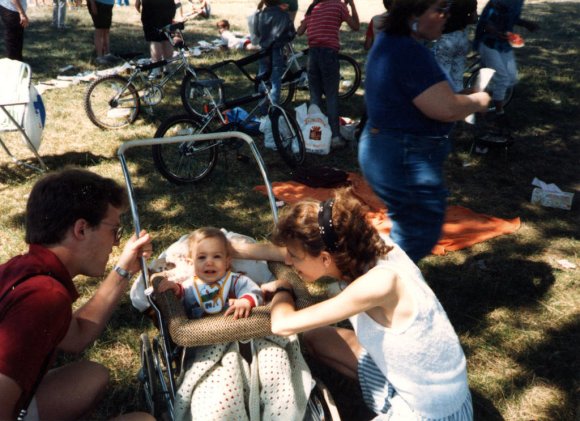Sunday School Picnic 6/86 - Melissa S & Jim Hanson