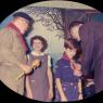 Cub Scout David with folks - 1965