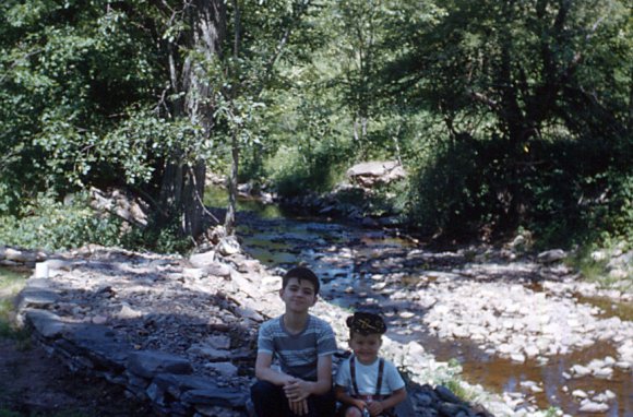 Bobby & David in Windham, Summer 1959