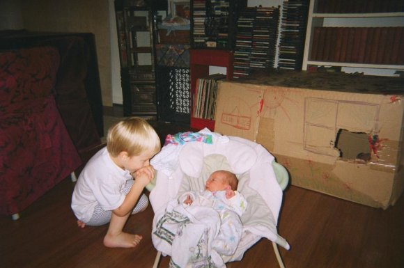 070517_Max_and_Gabe_looking_at_each_other